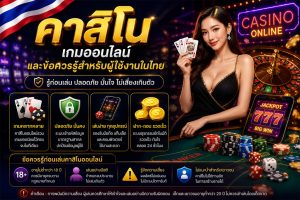 Read more about the article คาสิโน: ทำความเข้าใจเกมออนไลน์และข้อควรรู้สำหรับคนไทย