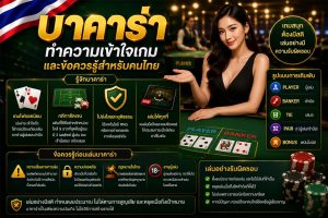 Read more about the article บาคาร่า: ทำความเข้าใจเกมและข้อควรรู้สำหรับคนไทย
