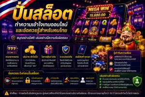 Read more about the article ปั่นสล็อต: ทำความเข้าใจเกมออนไลน์และข้อควรรู้สำหรับคนไทย