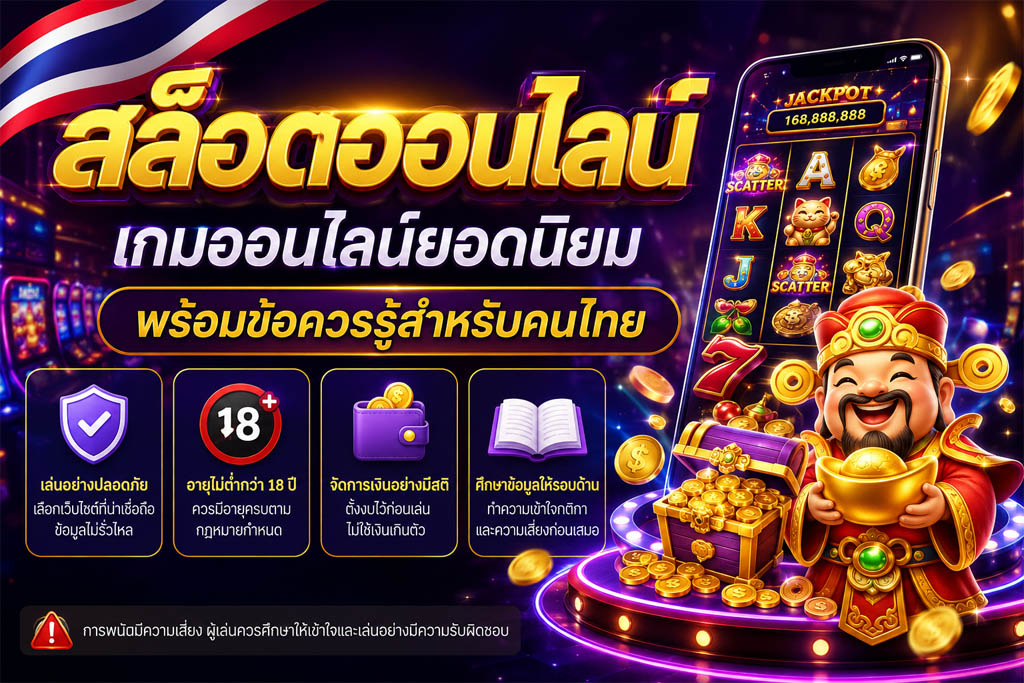 Read more about the article สล็อตออนไลน์: ทำความรู้จักเกมออนไลน์และข้อควรรู้สำหรับผู้เล่นไทย